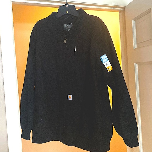 Brand new!  Carhartt moto black lightweight jacket in 1X - Picture 2 of 5